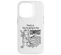 Funny Frog Gardener Composting Hobby Organic Farming Graphic Case for iPhone 14 Pro