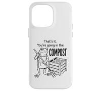 Funny Frog Gardener Composting Hobby Organic Farming Graphic Case for iPhone 14 Pro Max