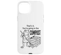 Funny Frog Gardener Composting Hobby Organic Farming Graphic Case for iPhone 15 Plus