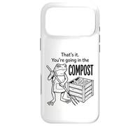 Funny Frog Gardener Composting Hobby Organic Farming Graphic Case for iPhone 17 Pro Max