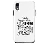 Funny Frog Gardener Composting Hobby Organic Farming Graphic Case for iPhone XR