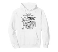 Funny Frog Gardener Composting Hobby Organic Farming Graphic Pullover Hoodie