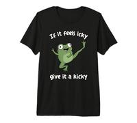 Funny Frog Gen Z Social Battery Health Therapy Premium T-Shirt