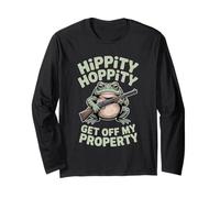 Funny Frog Get Off My Property Style Long Sleeve T-Shirt