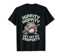 Funny Frog Get Off My Property Style T-Shirt