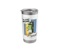 Funny Frog Going Insane Meme Sarcastic Humor Stainless Steel Insulated Tumbler