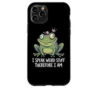 Funny Frog I Speak Weird Stuff Therefore I Am Meme Pun Case for iPhone 11 Pro