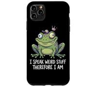Funny Frog I Speak Weird Stuff Therefore I Am Meme Pun Case for iPhone 11 Pro Max