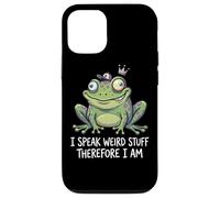 Funny Frog I Speak Weird Stuff Therefore I Am Meme Pun Case for iPhone 12/12 Pro