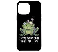 Funny Frog I Speak Weird Stuff Therefore I Am Meme Pun Case for iPhone 13 Pro Max