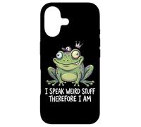 Funny Frog I Speak Weird Stuff Therefore I Am Meme Pun Case for iPhone 17