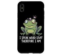 Funny Frog I Speak Weird Stuff Therefore I Am Meme Pun Case for iPhone XS Max