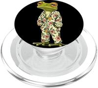 Funny Frog in Pajamas, Hopping into Dreamland PopSockets PopGrip for MagSafe