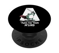 Funny Frog Knight Saying Autism Warrior Humor Women Men PopSockets Adhesive PopGrip