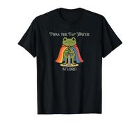 Funny Frog LGBTQ Pride TWAS the Tap Water Value Graphic T-Shirt, Men, Black, L