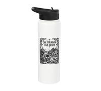 Funny Frog Medieval Dragon Stainless Steel Insulated Water Bottle