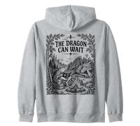 Funny Frog Medieval Dragon Zip Hoodie