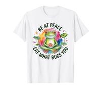 Funny Frog Meditation Quote - Mindful Eating Diet Humor T-Shirt