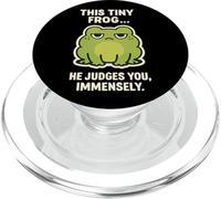 Funny Frog Meme Judgy Cute Humor PopSockets PopGrip for MagSafe