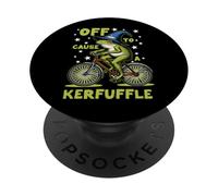 Funny Frog Meme Off to Cause Kerfuffle Wizard Whimsical Toad PopSockets Adhesive PopGrip