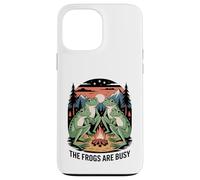 Funny Frog Meme The Frogs Are Busy Conspiracy Humor Case for iPhone 13 Pro Max