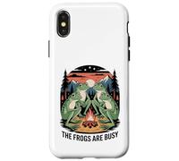 Funny Frog Meme The Frogs Are Busy Conspiracy Humor Case for iPhone X/XS