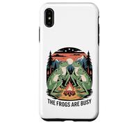 Funny Frog Meme The Frogs Are Busy Conspiracy Humor Case for iPhone XS Max