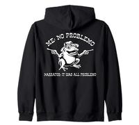 Funny Frog Meme Toad Humor Me No Problemo Narrator Problemo Zip Hoodie