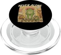Funny Frog Mom Never Alone Bathroom Humor PopSockets PopGrip for MagSafe