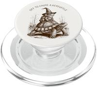 Funny Frog Off to Cause A Kerfuffle PopSockets PopGrip for MagSafe