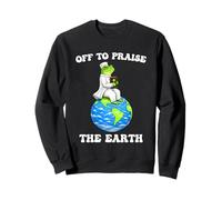 Funny Frog Off To Praise The Earth Earth Day Sweatshirt