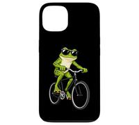 Funny Frog On A Bicycle Cycling Case for iPhone 13