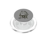 Funny Frog on Stool - Cute Toad PopSockets PopGrip for MagSafe