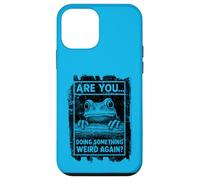 Funny Frog Peeking Over Log Doing Something Weird Again Case for iPhone 12 mini