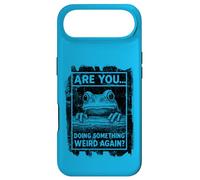 Funny Frog Peeking Over Log Doing Something Weird Again Case for iPhone Air