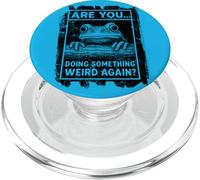 Funny Frog Peeking Over Log Doing Something Weird Again PopSockets PopGrip for MagSafe