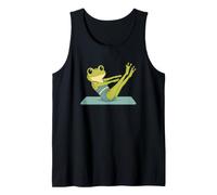 Funny Frog Pilates Lover Minimalist Doodle Tank Top