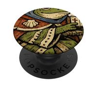 Funny Frog Pilgrim Scooter Praise Lord Medieval Vintage PopSockets Adhesive PopGrip