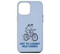 Funny Frog Riding Bicycle Off To Commit Mild Crimes Meme Case for iPhone 12 Pro Max