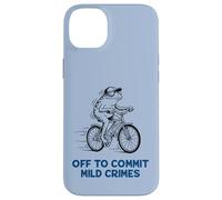 Funny Frog Riding Bicycle Off To Commit Mild Crimes Meme Case for iPhone 14 Plus