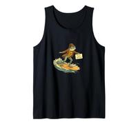 Funny Frog Riding the Waves: Whimsical Animal Humor, Tank Top