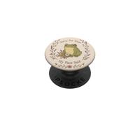 Funny Frog Sarcasm Floral Sorry For What My Face Said PopSockets Adhesive PopGrip