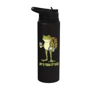 Funny Frog Teacher Off to Teach 10th Grade Student Meme Stainless Steel Insulated Water Bottle
