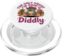 Funny Frog The Only Squat I'm Doin' Is Diddly PopSockets PopGrip for MagSafe