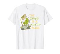 Funny Frog the World is a Magical Place Value Graphic T-Shirt, Men, White, M