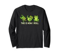 Funny Frog This Is How I Roll Animal Lover Boys Girls Kids Long Sleeve T-Shirt