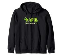 Funny Frog This Is How I Roll Animal Lover Boys Girls Kids Zip Hoodie