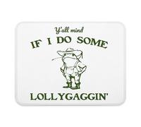 Funny Frog Toad Meme Mouse Pad, Y'all Mind If I Do Some Lollygagging Vintage Western Southern Humor Mouse Pads for Work Wireless Mouse Computers Laptop Desk Accessories, 9.4"x7.9"