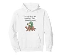 Funny Frog Turtle On My Way To Professional Development Pullover Hoodie