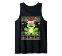 Funny Frog Ugly Christmas Sweaters Holiday Santa Cute Xmas Tank Top